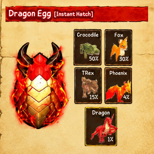 1x Dragon Egg